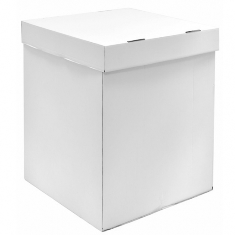 Коробка для воздушных шаров, Белый, 55*55*80 см