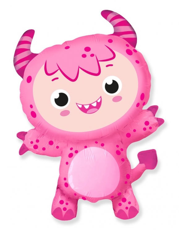 Шар Мини-фигура Маленький чертенок, Розовый