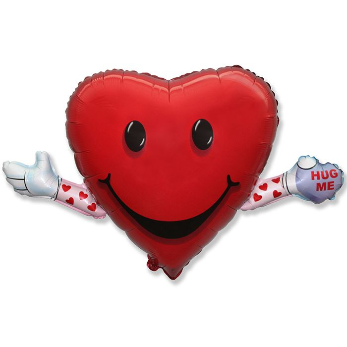 Шар Мини-фигура Сердечко Обними меня / Love & Hug (в упаковке)
